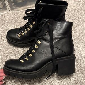 Steve Madden Lace-Up Ankle Boots